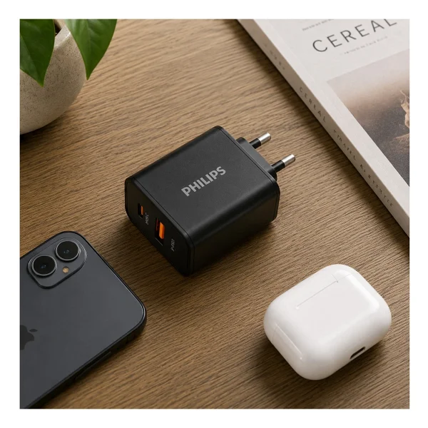 Philips DLP4325AB 20 W Hızlı Şarj Adaptörü - Görsel 5