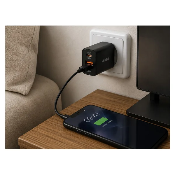 Philips DLP4325AB 20 W Hızlı Şarj Adaptörü - Görsel 6