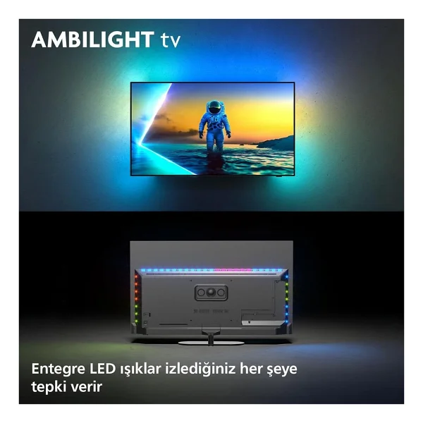 Philips 55OLED810 4K Ultra HD 55" 127 Ekran Uydu Alıcılı Google Smart OLED TV - Görsel 2
