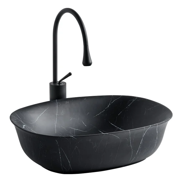 Lena EH-4600M5 Tezgah Üstü Porselen Lavabo - Görsel 3