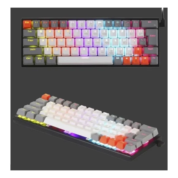 Torima TK-11 RGB TKL Blue Switch Kablolu/Kablosuz Mekanik Oyuncu Klavyesi - Görsel 3