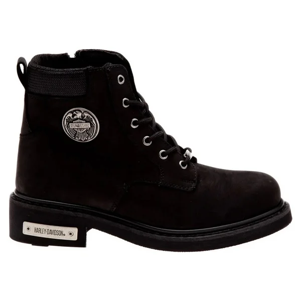 Harley Davidson Jim 025M100128 Siyah Erkek Nubuk Bot - Görsel 7