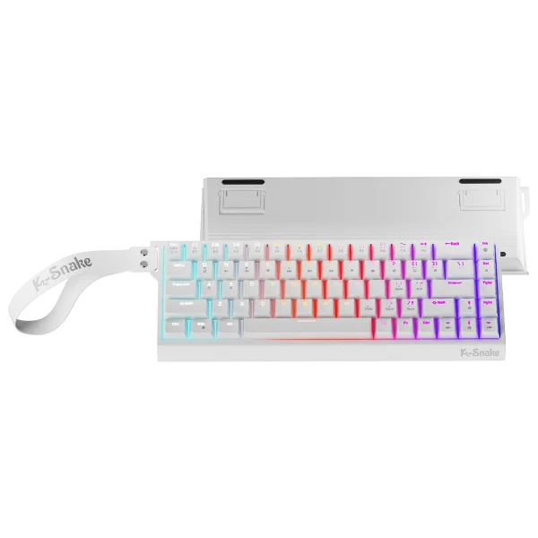 MAMBASNAKE 68 Tuş Red Switch RGB Mekanik Oyuncu Klavyesi - Hot Swapple, Renkli Aydınlatma Gaming Keyboard - Görsel 3