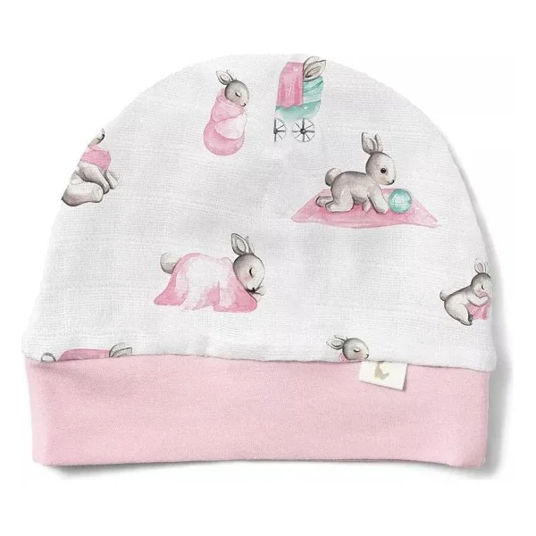 Bebe Lapin Rose Müslin Bere - Görsel 2