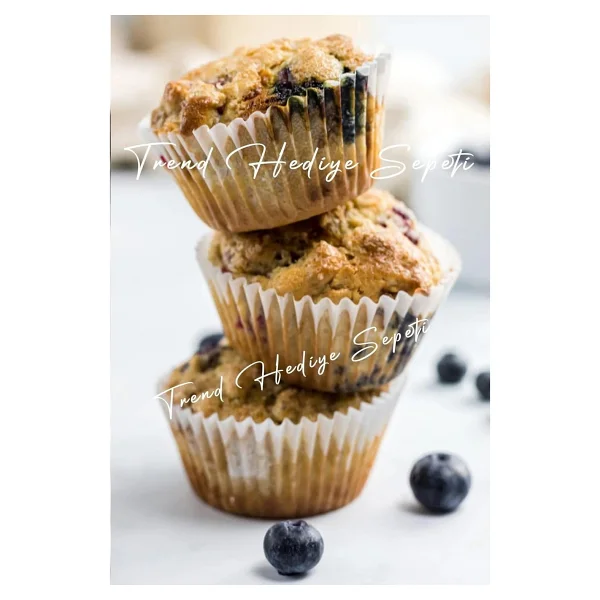 Trend Hediye Sepeti Takribi 100 Adet Büyük Boy Beyaz Muffin Kek Kalıbı 50x40 Mm , Cupcake Kağıdı , Brownie Kalıbı - Görsel 3