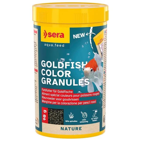 Sera Goldy Color Spirulina Nature 250 ml Japon Balığı yemi - Görsel 3