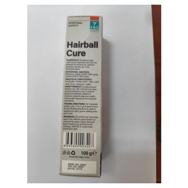 Ync Hairball Cure 100 gr Malt Kedi Macunu - Görsel 2
