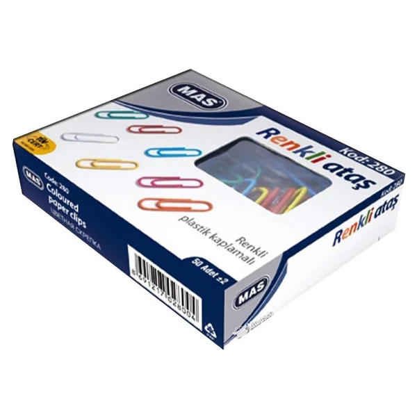 MAS PVC Kaplı Ataş, Çok Renkli, 28 mm - Görsel 4