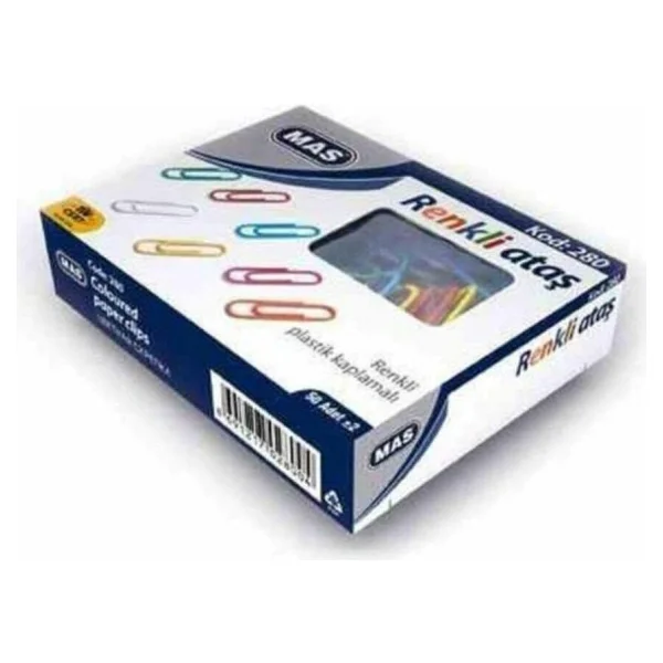MAS PVC Kaplı Ataş, Çok Renkli, 28 mm - Görsel 2