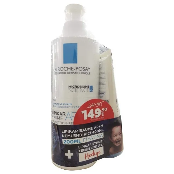 La Roche-Posay Lipikar Baume AP 400 ml + Lipikar Syndet 100 ml - Görsel 2