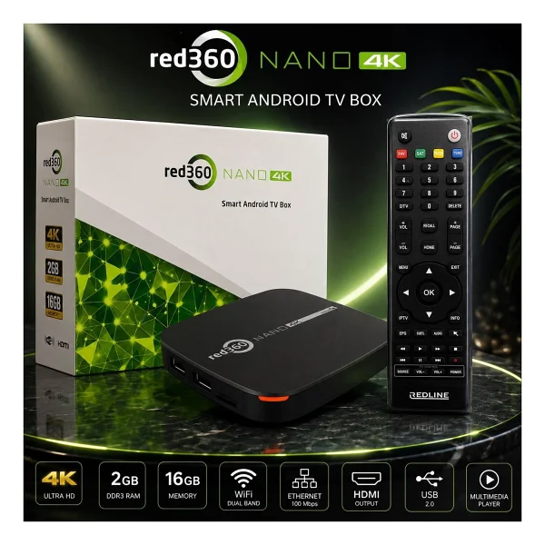Redline Red 360 Nano 4K Android Tv Box Stick - Görsel 3