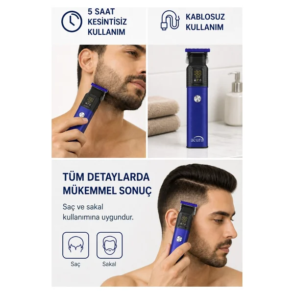 Acura AC-77 Sakal ve Saç Kesme Makinesi - Görsel 3