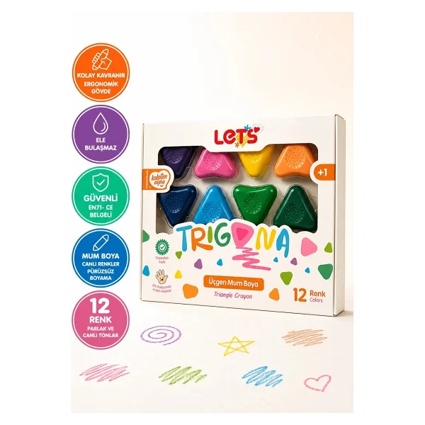 Let's Trigona Mum Boya 12 Renk - Görsel 2