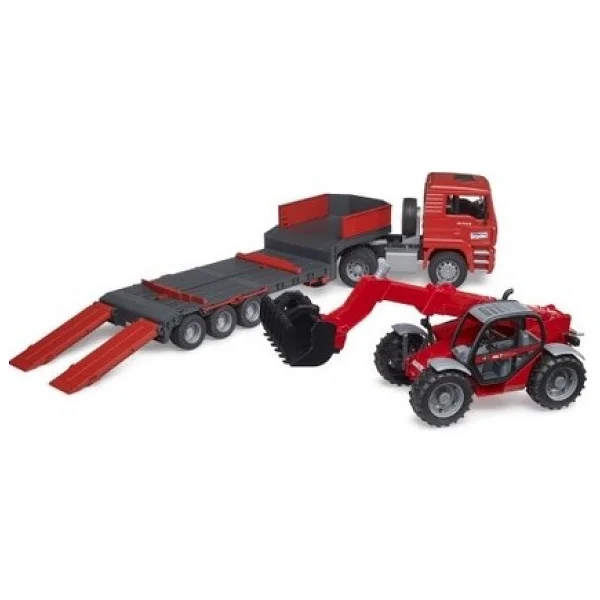 Bruder Man Tır & Manitou Teleskopik Kepçe BR02774 - Görsel 9