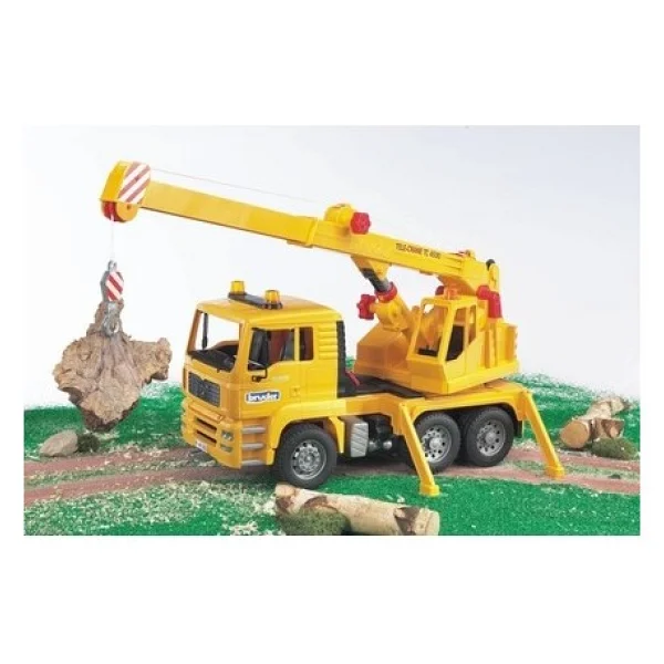 Bruder 02754 Man Vinçli Sarı Kamyon - Görsel 3