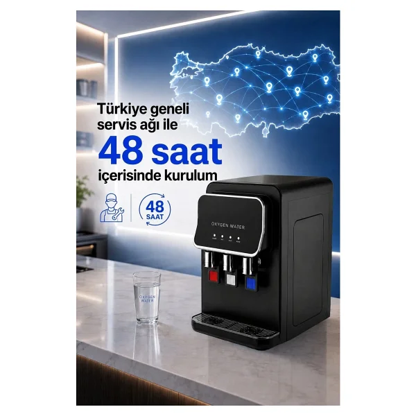 Oxygen Water Tezgah Üstü Sıcak Soğuk Arıtmalı Su Sebili - Görsel 4