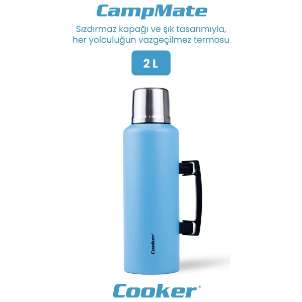 Cooker CKR-2128 2 lt Çelik Termos - Görsel 7