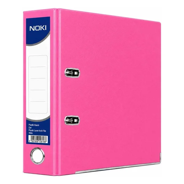 Noki Geniş Pembe Plastik Klasör - Görsel 3