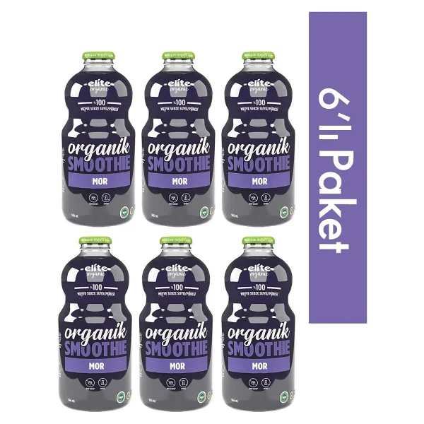 Elite Naturel 6'lı Organik Mor Smoothie 946 ml - Görsel 4