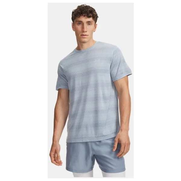 Under Armour Velociti 6009517-100 Beyaz Kısa Kollu Bisiklet Yaka Erkek Tişört - Görsel 6