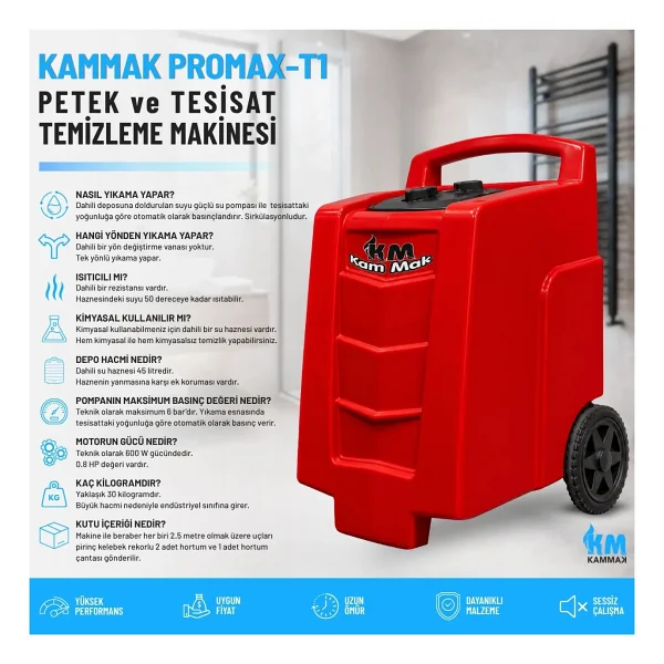 Kammak Promax-T1 Petek Temizleme Makinesi - Görsel 5