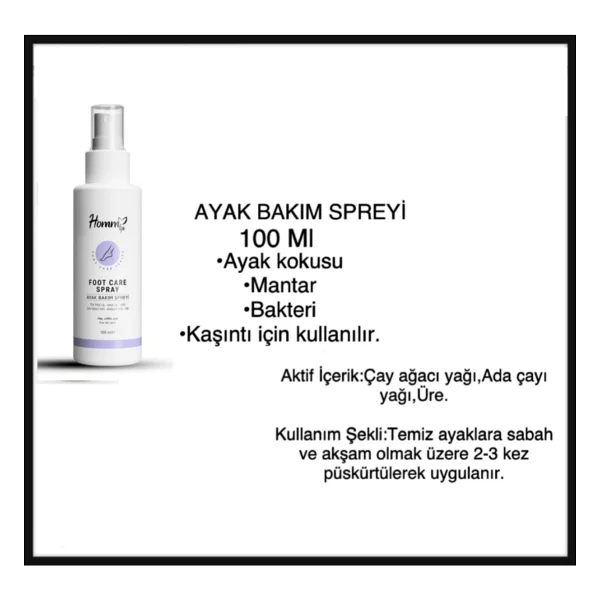 Bitkisel Ayak Koku Bakım Spreyi - Görsel 2