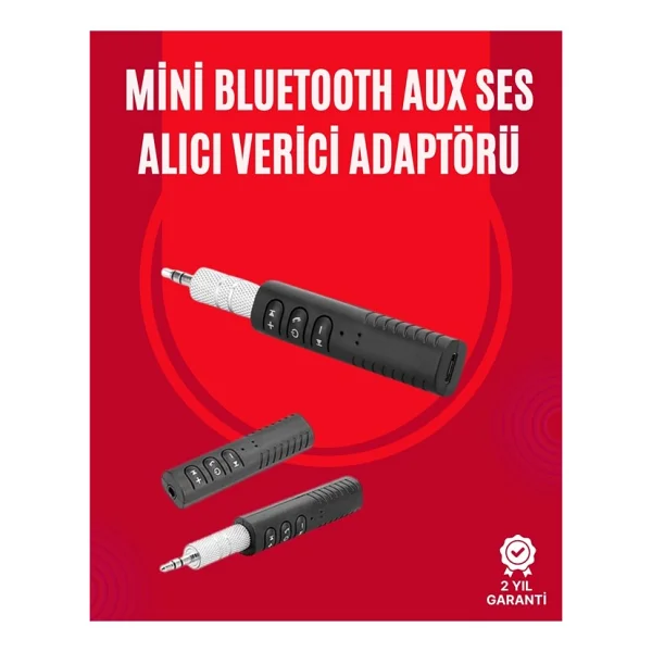 Taşınabilir Bluetooth Ses Alıcısı 30 Dk Şarj, 4 Saat Kullanım, Geri Klipsli - Görsel 4