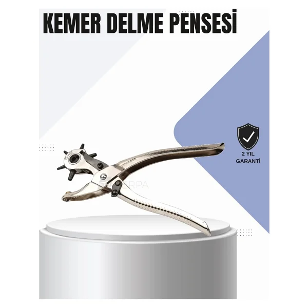 Shopwave Kemer Delme Pensesi Çok Amaçlı 6 Farklı Delik Boyu Ayarlı Deri Delme Aleti - Görsel 2