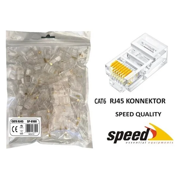 Speed SP-U100 RJ45 100'lü Konnektör - Görsel 2