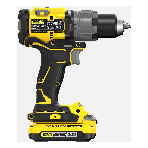 Stanley SFMCD726D2K-QW V20 18 V Çift Akülü Kömürsüz Darbeli Matkap - Görsel 4