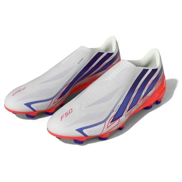 Adidas F50 Hyperfast League LL FG KJ3415 Beyaz-Mor Krampon - Görsel 2