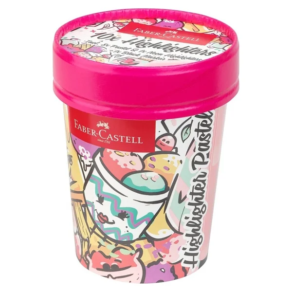 Faber-Castell Textliner Ice Cream Pastel 10'lu Fosforlu Kalem - Görsel 7