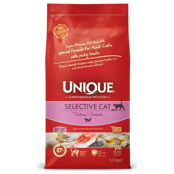 Unique Selective Somonlu 1.5 kg Yetişkin Kedi Maması - Görsel 3