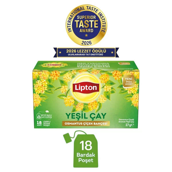 Lipton Osmantus Çiçek Bahçesi Yeşil Çay 18'li - Görsel 2