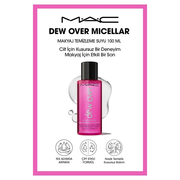 M.A.C Dew Over Micellar 194 ml Makyaj Temizleme Suyu - Görsel 6