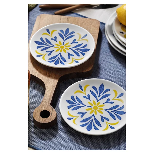Kütahya Porselen Bone Strada 2 Parça 17 cm Servis Tabağı - Görsel 2