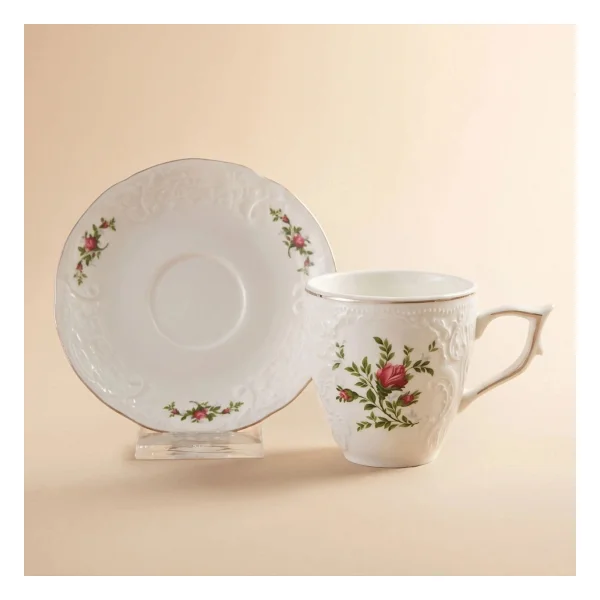 Karaca Vintage Rose Tek Kişilik Çay Fincan Takımı - Görsel 2