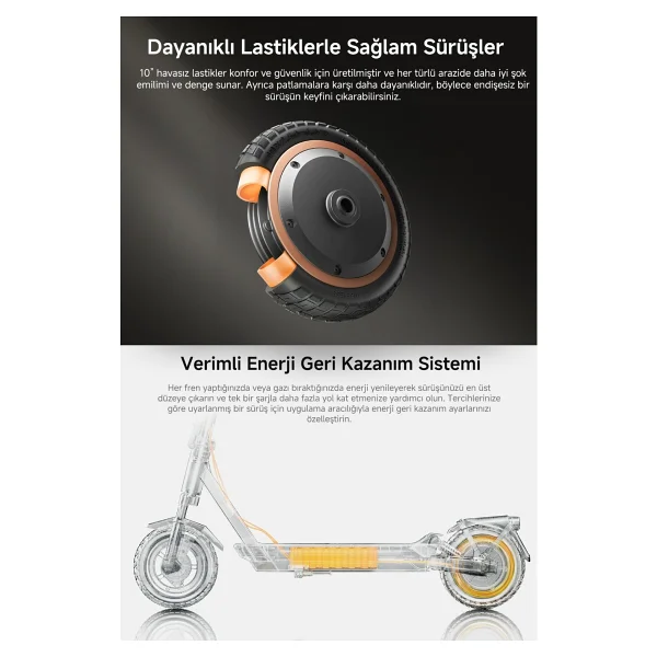 Navee GT3 Pro 1000 W Elektrikli Scooter - Görsel 10