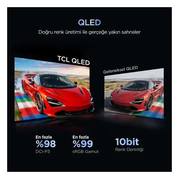 TCL 27C2A Pro QD-Mini 27" 1 ms 4K 160 Hz - Full HD 320 Hz Pivot Oyuncu Monitörü - Görsel 7