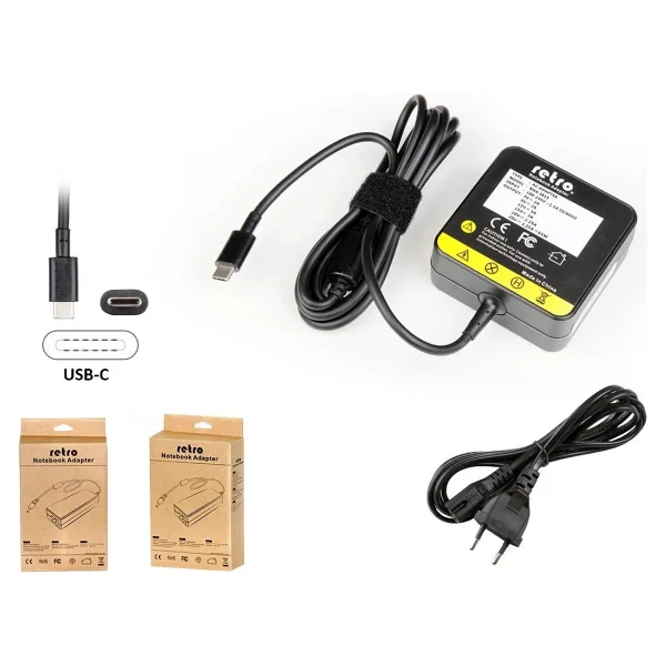 RETRO Acer, Asus, Dell, Lenovo 65W USB-C PD Adaptör RNA-IB15 - Görsel 2