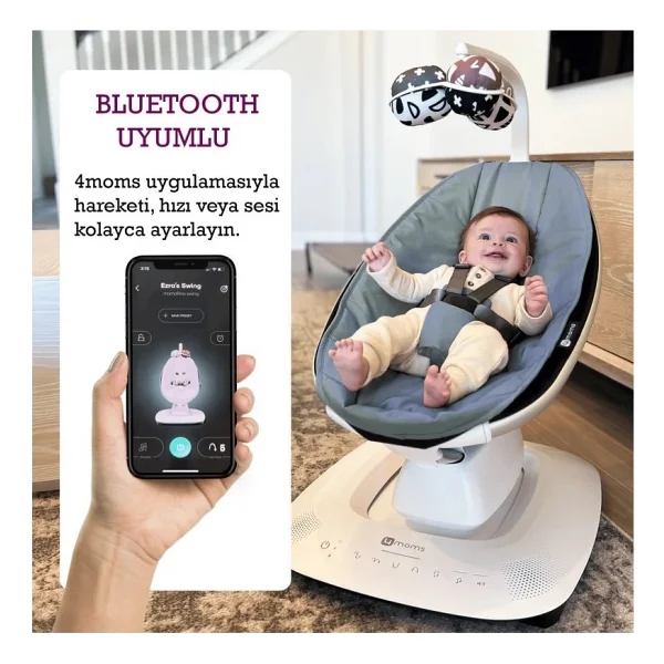 4moms Mamaroo 5.0 App Elektrikli Ana Kucağı - Görsel 9