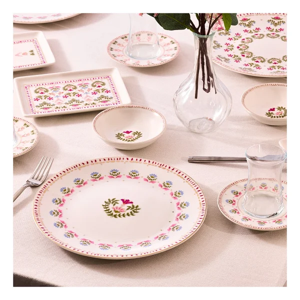 Aryıldız Ivy Pink 32 Parça 6 Kişilik Kahvaltı Takımı - Görsel 4