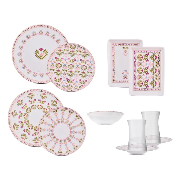 Aryıldız Ivy Pink 32 Parça 6 Kişilik Kahvaltı Takımı - Görsel 7