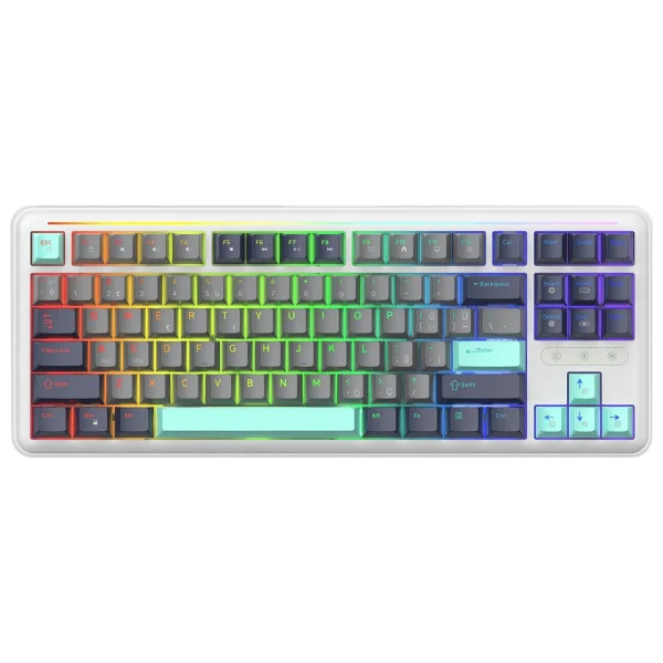 Gamepower Zoom Beyaz RGB TKL Custom Switch Kablolu Mekanik Oyuncu Klavyesi - Görsel 8