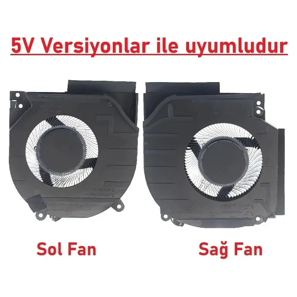 Afila Hp Victus Gaming 16-R0029NT (7P6C1EA) Notebook Fanı - Ver.2 - 12VOLT (Sol Fan) - Görsel 2