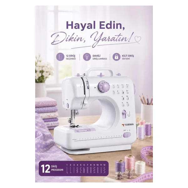 Torima DM01 Mini Dikiş Makinesi - Görsel 3
