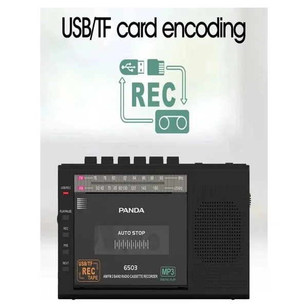 Panda 6503 25 W Kaset Çalar Çok Fonksiyonlu Portatif Radyo - Görsel 5