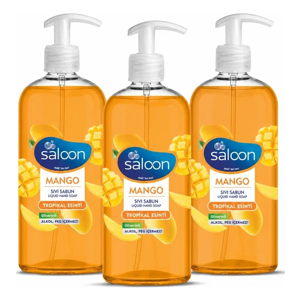 Saloon Mango Sıvı Sabun 400 ml 3'lü - Görsel 2