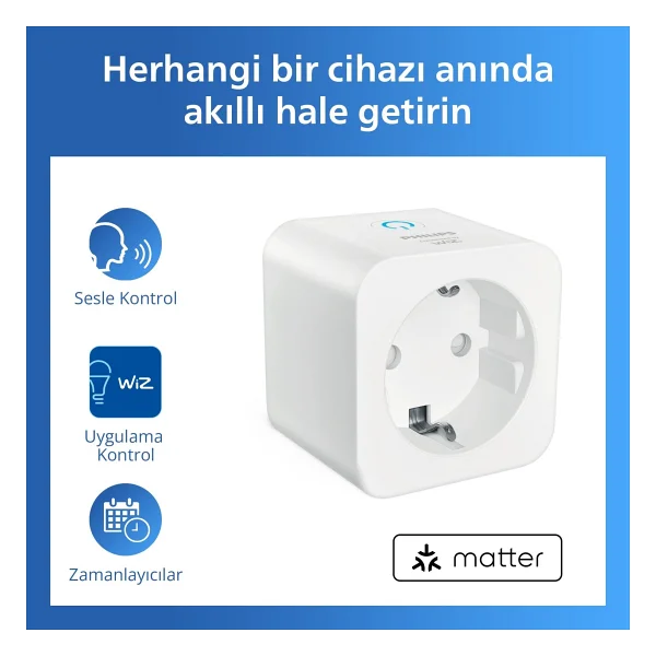 Philips Smart F Tipi Matter Akıllı Priz - Görsel 6