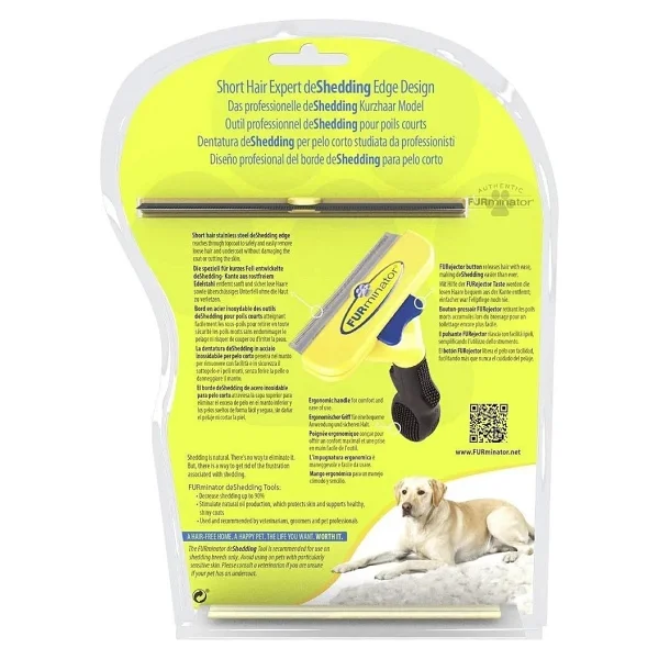 Furminator Short Hair Kısa Tüylü L Büyük Irk Köpek Tarağı - Görsel 8